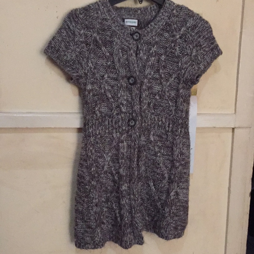 Maternity button down sweater tee